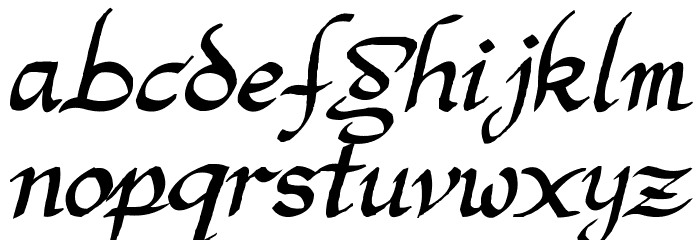 Argor Man Scaqh Font LOWERCASE