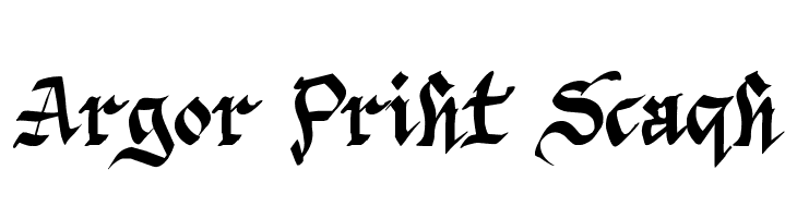 Argor Priht Scaqh Font
