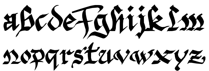 Argor Priht Scaqh Font LOWERCASE
