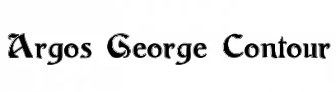 Argos George Contour  font caratteri gratis