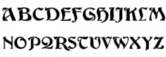 Argos George Contour Schriftart Groß