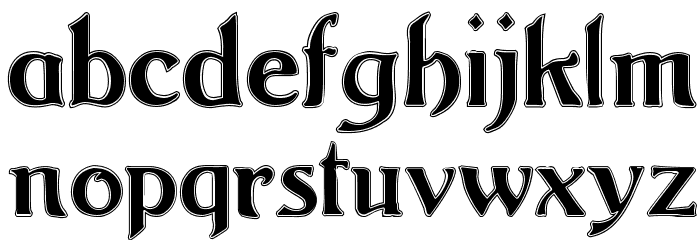Argos George Contour Font LOWERCASE