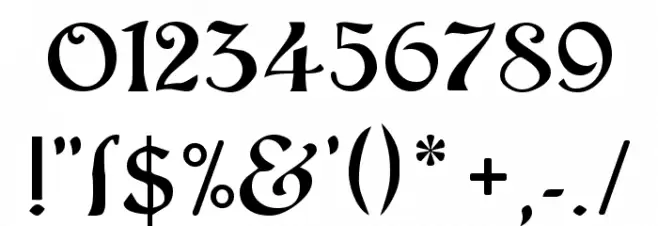 Argos George Font OTHER CHARS