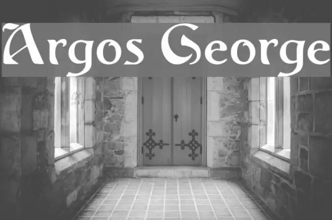 Argos George Font examples