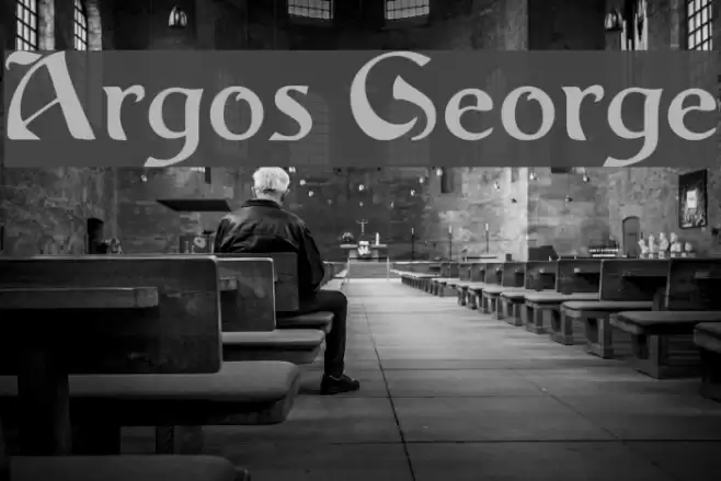 Argos George Font examples