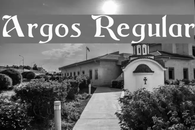 Argos Regular Fonte examples