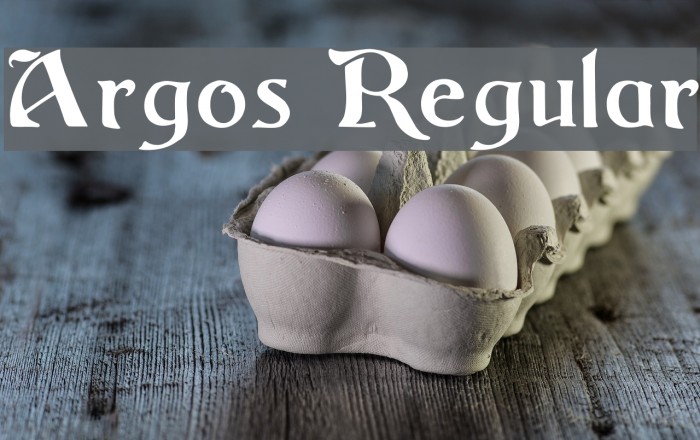 Argos Regular Fonte examples