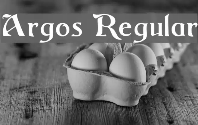 Argos Regular Fonte examples