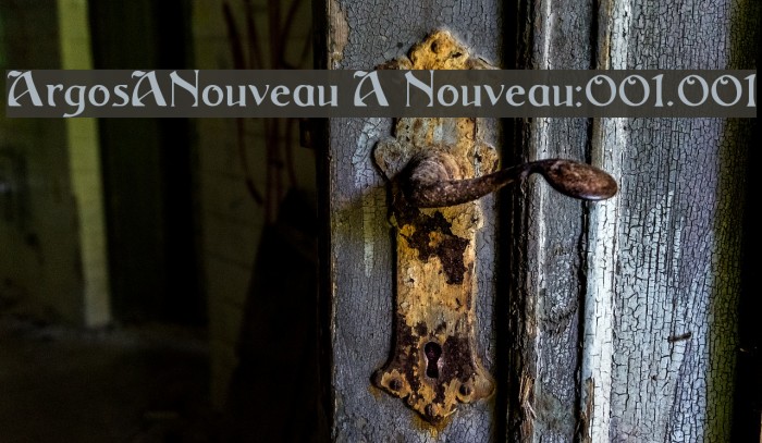 ArgosANouveau A Nouveau:001.001 Font examples