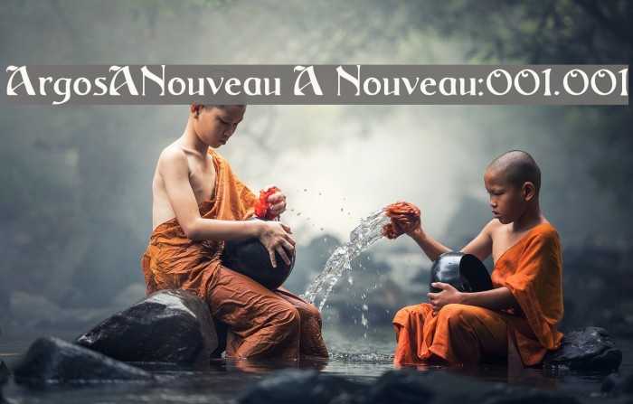 ArgosANouveau A Nouveau:001.001 Font examples