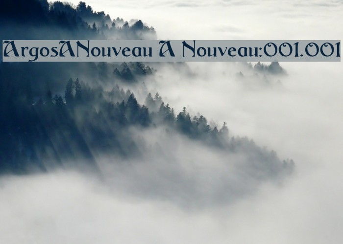 ArgosANouveau A Nouveau:001.001 Font examples