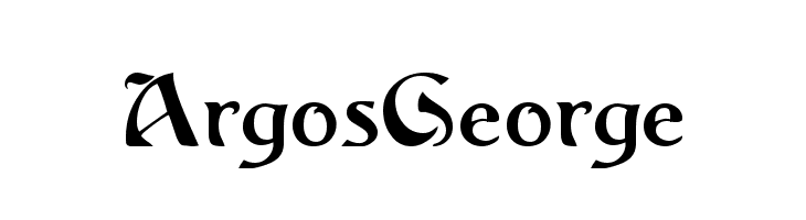 ArgosGeorge Font