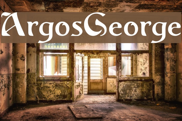 ArgosGeorge Font examples