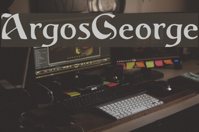 ArgosGeorge Font examples
