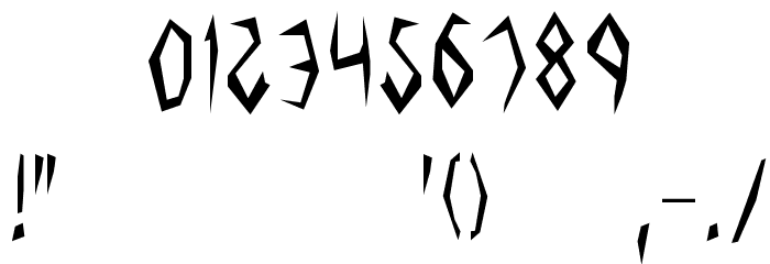 Argosy the Second Font OTHER CHARS
