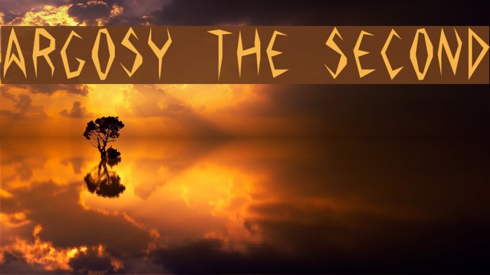 Argosy the Second Font examples