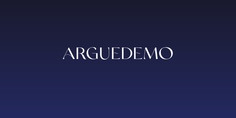 ArgueDEMO Social Header