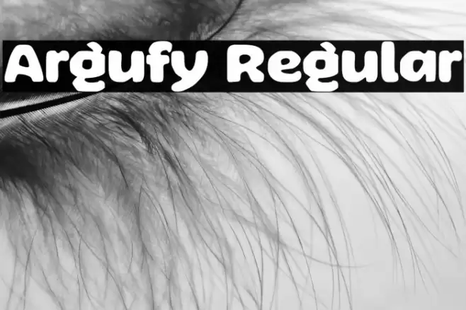 Argufy Regular Font examples