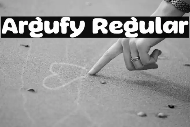 Argufy Regular Font examples