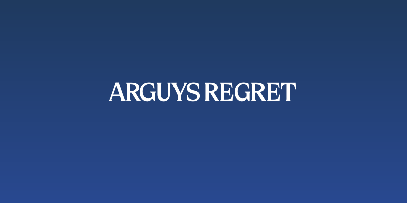 Arguys Regret Social Header