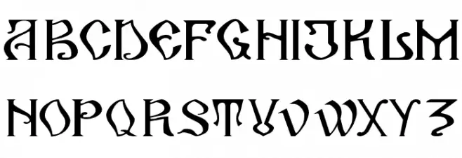 ArhaicRegular Schriftart Groß
