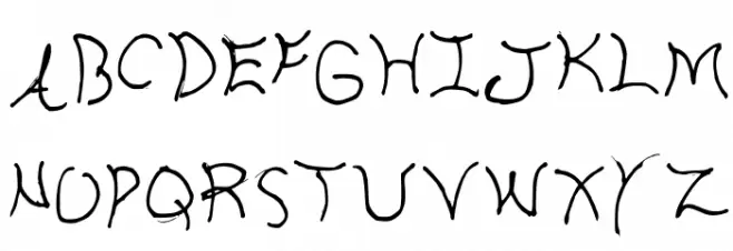 Aria Regular 字体 大写