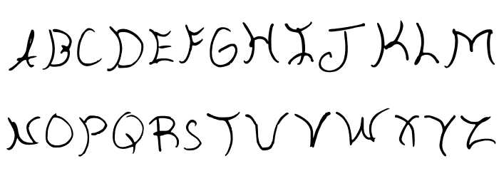 Aria Regular Font LOWERCASE
