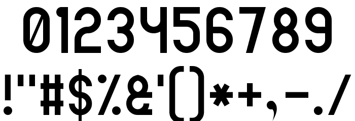 Arial Narrow 7 Font OTHER CHARS