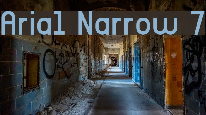 Arial Narrow 7 Font examples