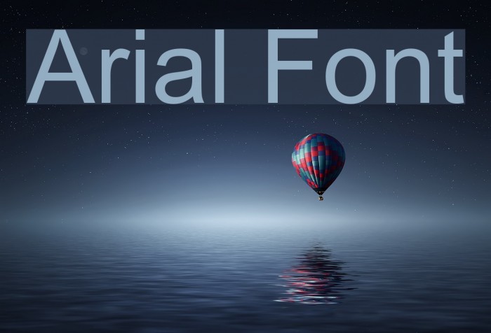 Arial Font examples