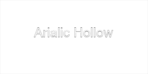 Arialic Hollow Logo