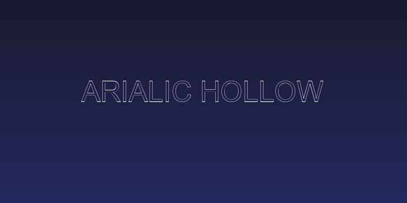 Arialic Hollow Social Header
