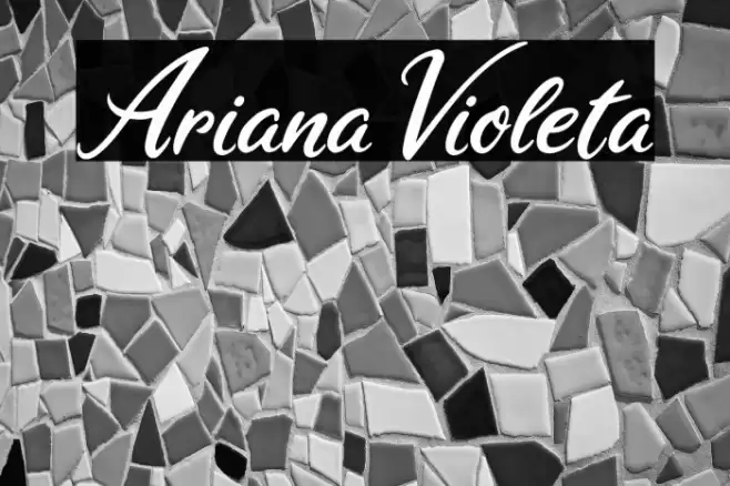 Ariana Violeta Schriftart examples