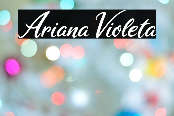 Ariana Violeta Caratteri examples
