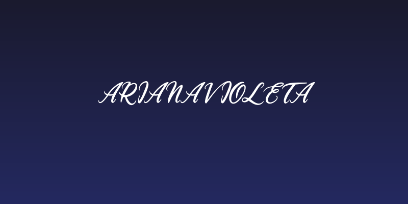 Ariana Violeta Social Header