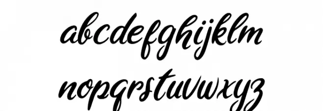 Ariana Violeta Schriftart Kleinbuchstaben