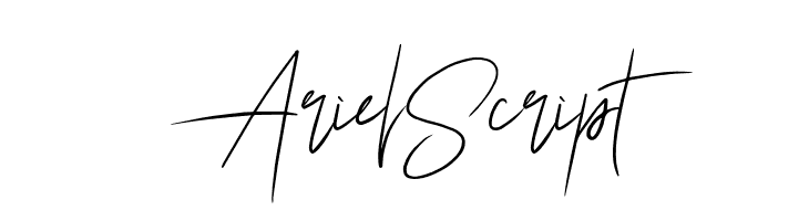 Ariel Script Шрифта