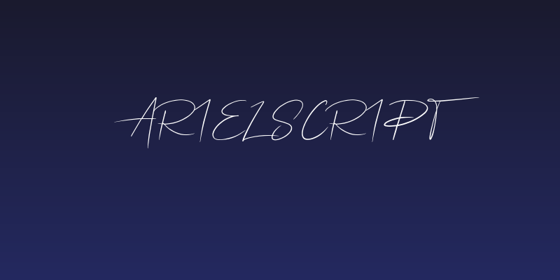 Ariel Script Social Header