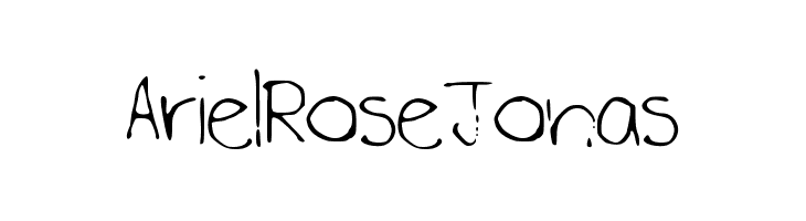 ArielRoseJonas  font caratteri gratis