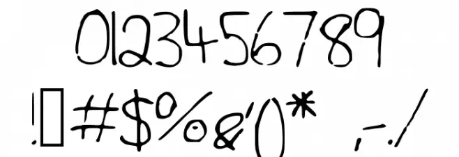 ArielRoseJonas Font OTHER CHARS