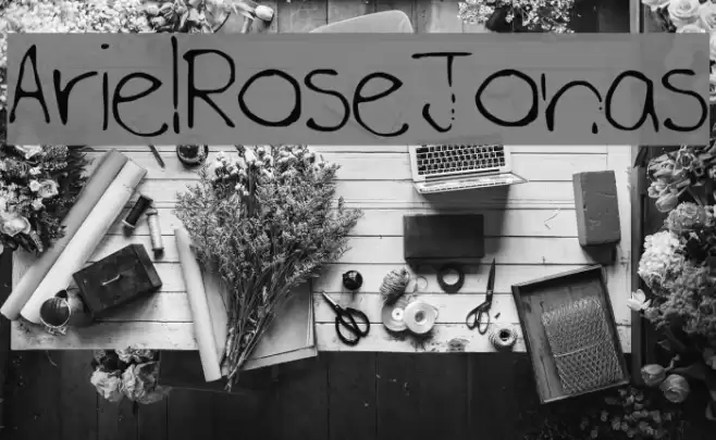 ArielRoseJonas Font examples