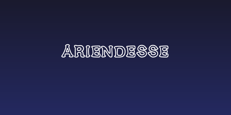 Ariendesse Social Header