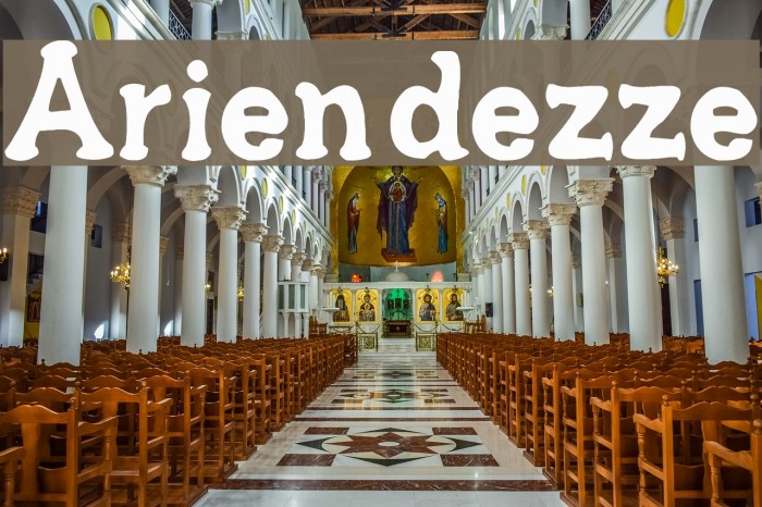 Ariendezze Font examples