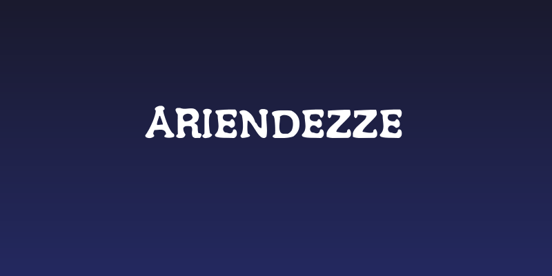 Ariendezze Social Header