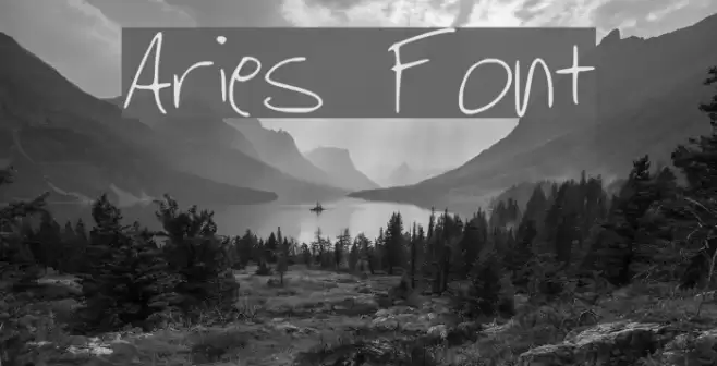 Aries Font examples