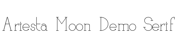Ariesta Moon Demo Serif  フリーフォントのダウンロード