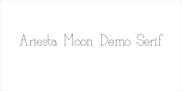 Ariesta Moon Demo Serif Logo