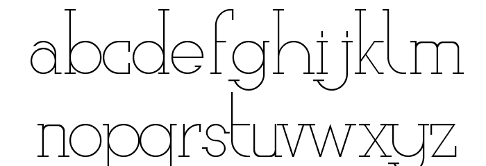 Ariesta Moon Demo Serif Font LOWERCASE
