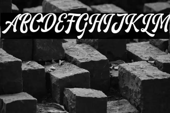 AriesthaScript Font examples