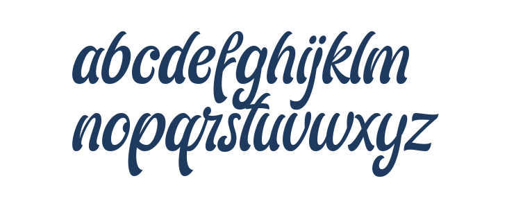 AriesthaScript Lowercase